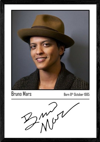 Bruno mars autograph - mars, signature