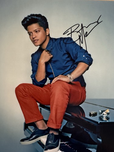 Bruno mars autographed - autographed, 8