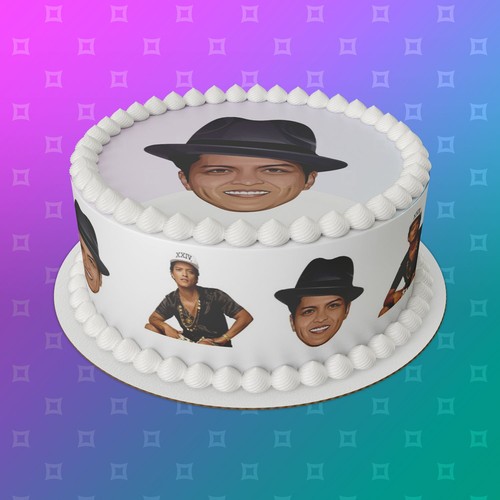 Bruno mars pre cut edible - bruno,