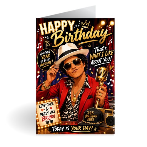 Bruno mars inspired birthday - mars,